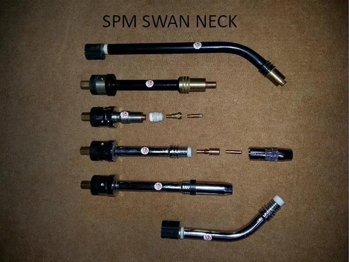 SPM swan neck for welding torch systems